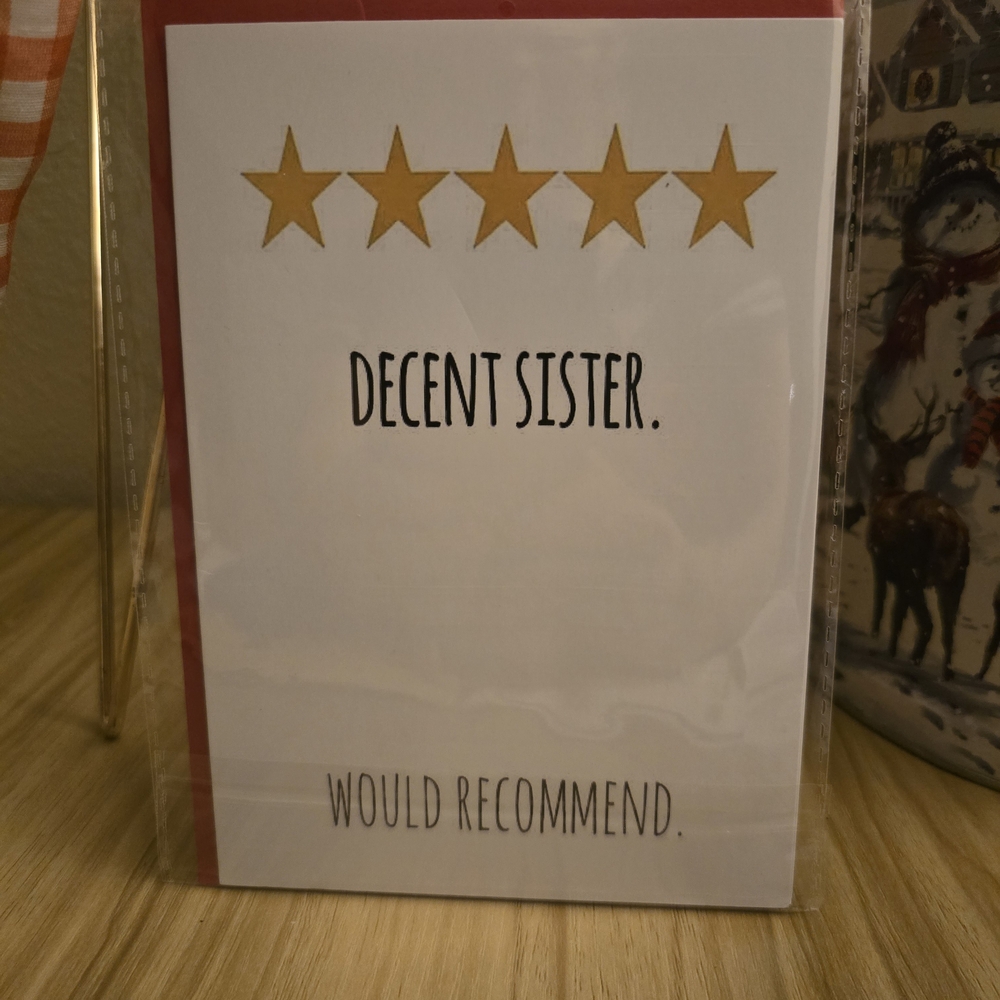 Funny Greeting Card with Gold Stars